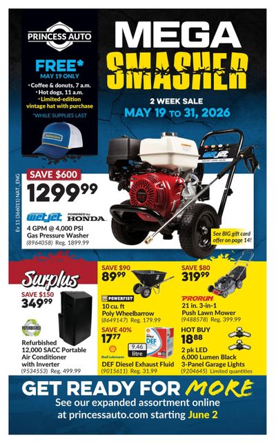 Princess Auto Flyer May 19 to 31