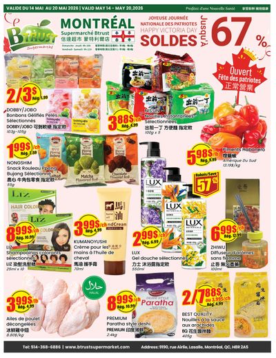 Btrust Supermarket (Montreal) Flyer May 14 to 20