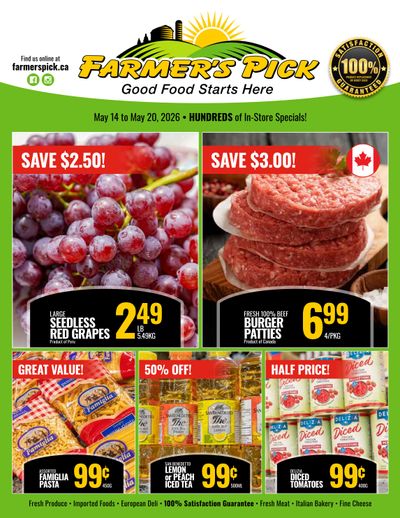 Farmer's Pick Flyer May 14 to 20
