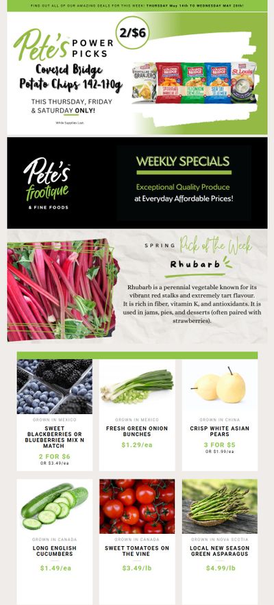 Pete's Fine Foods Flyer May 14 to 20