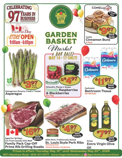 The Garden Basket Flyer May 14 to 20