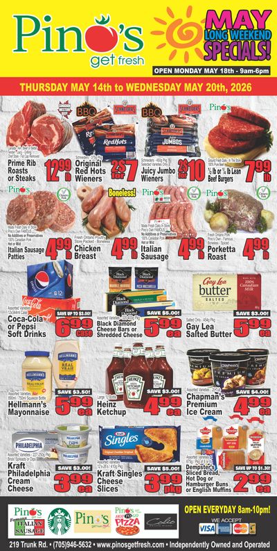 Pino's Flyer May 14 to 20