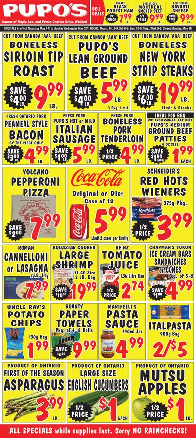 Pupo's Food Market Flyer May 14 to 20