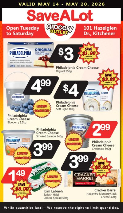 SaveALot Grocery Outlet Flyer May 14 to 20