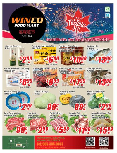 WinCo Food Mart (HWY 7) Flyer May 14 to 20