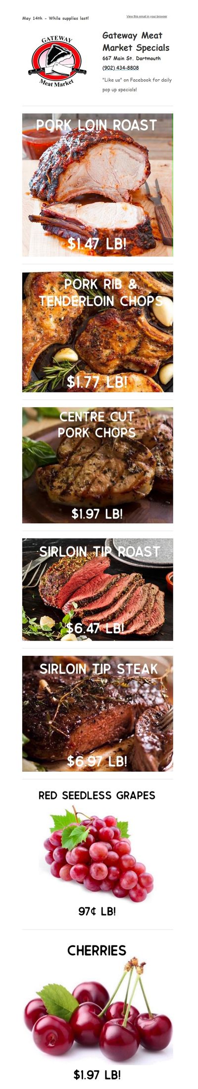 Gateway Meat Market Flyer May 14 to 20