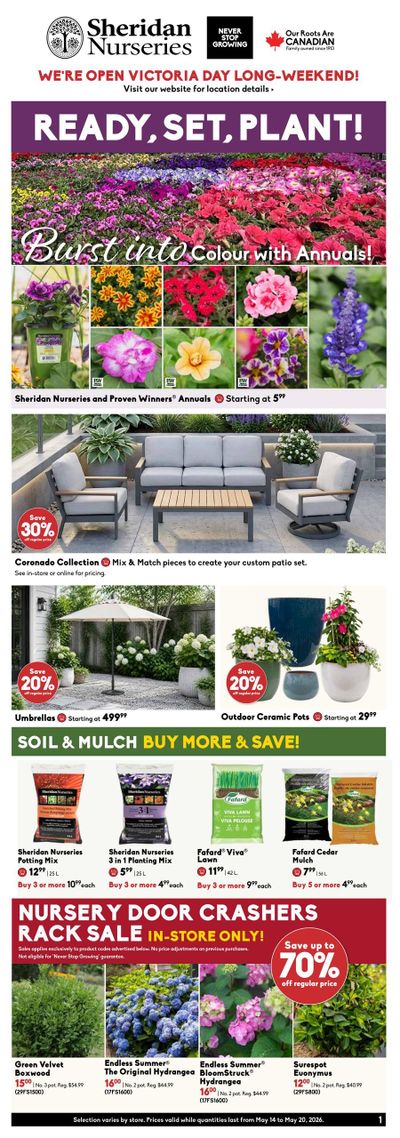 Sheridan Nurseries Flyer May 14 to 20