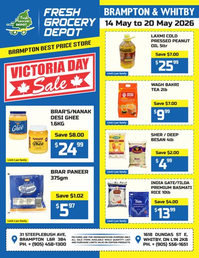 Fresh Grocery Depot Flyer May 14 to 20