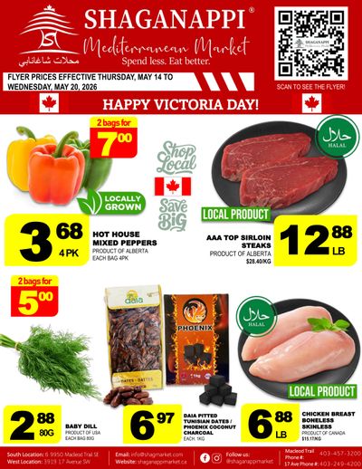 Shaganappi Mediterranean Market Flyer May 14 to 20