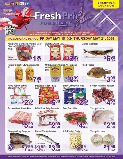 FreshPro Foodmart (Brampton) Flyer May 15 to 21