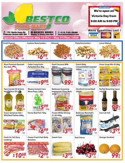 BestCo Food Mart (Etobicoke) Flyer May 15 to 21