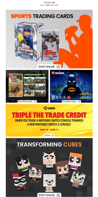 EB Games Flyer May 14 to 20
