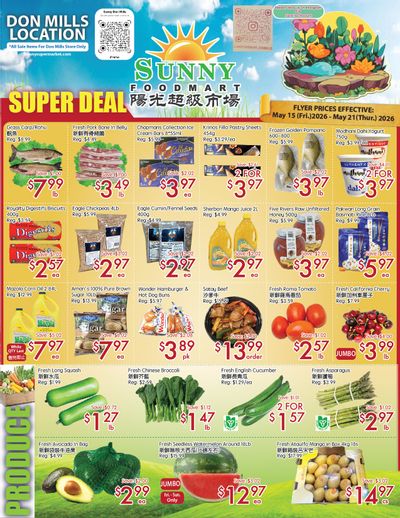 Sunny Foodmart (Don Mills) Flyer May 15 to 21