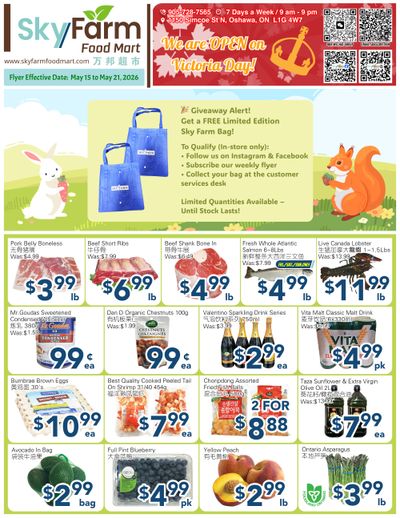SkyFarm Food Mart Flyer May 15 to 21