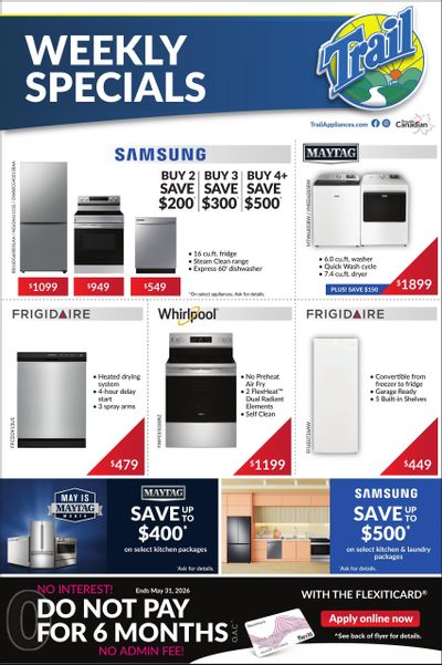Trail Appliances (AB & SK) Flyer May 14 to 20