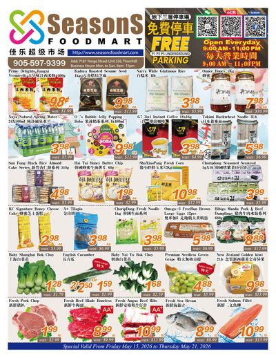 Seasons Food Mart (Thornhill) Flyer May 15 to 21