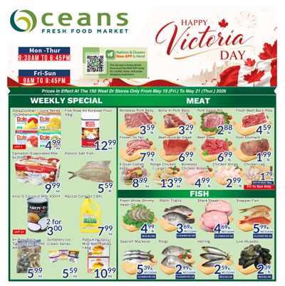 Oceans Fresh Food Market (Brampton) Flyer May 15 to 21