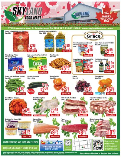 Skyland Food Mart Flyer May 15 to 21
