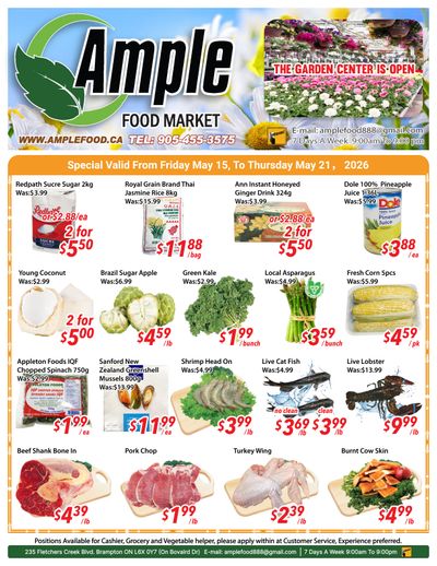 Ample Food Market (Brampton) Flyer May 15 to 21