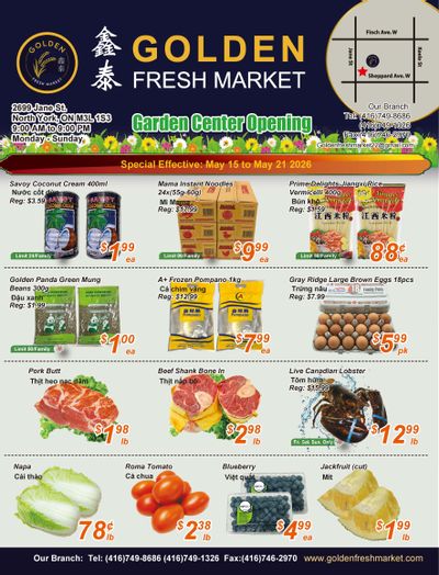 Golden Fresh Market Flyer May 15 to 21