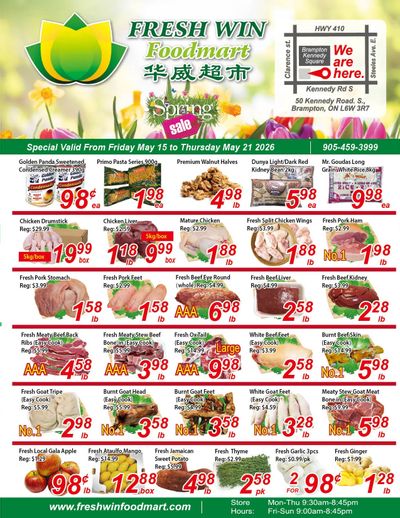 Fresh Win Foodmart Flyer May 15 to 21