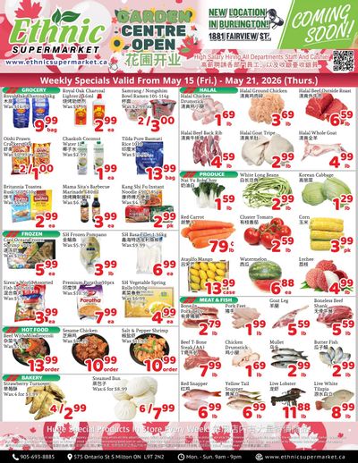 Ethnic Supermarket (Milton) Flyer May 15 to 21
