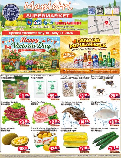 Mapletri Supermarket Flyer May 15 to 21