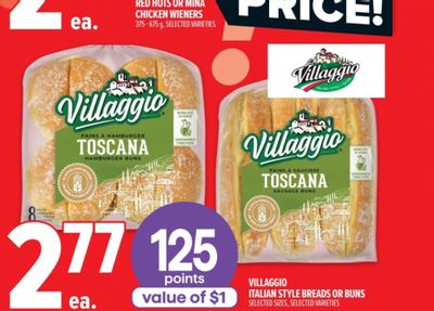 Metro Ontario: Villaggio Bread or Buns $1.77 After Moi Rewards Offer May 14th – 20th