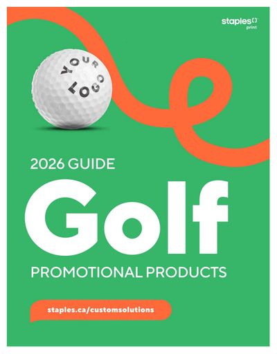 Staples Golf Idea Book May 13 to August 31
