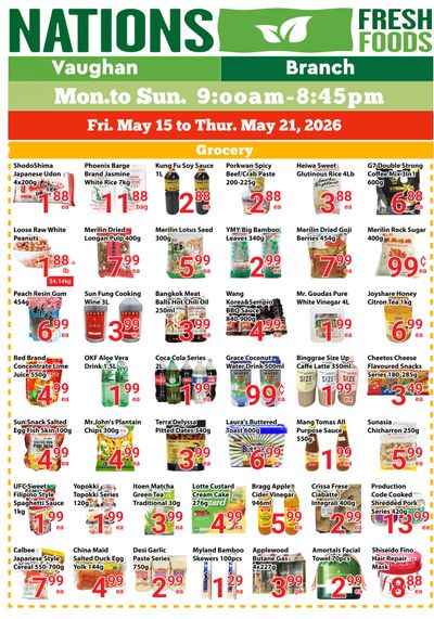 Nations Fresh Foods (Vaughan) Flyer May 15 to 21
