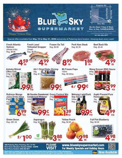 Blue Sky Supermarket (Pickering) Flyer May 15 to 21