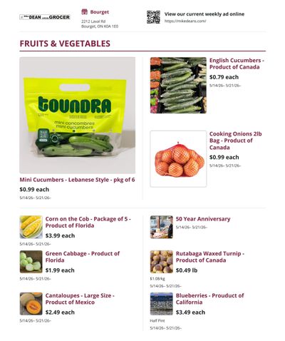 Mike Dean Local Grocer Flyer May 14 to 21
