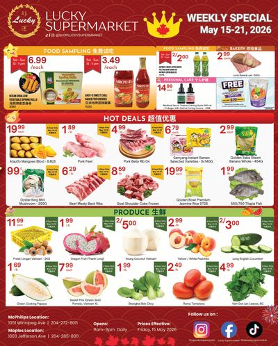 Lucky Supermarket (Winnipeg) Flyer May 15 to 21