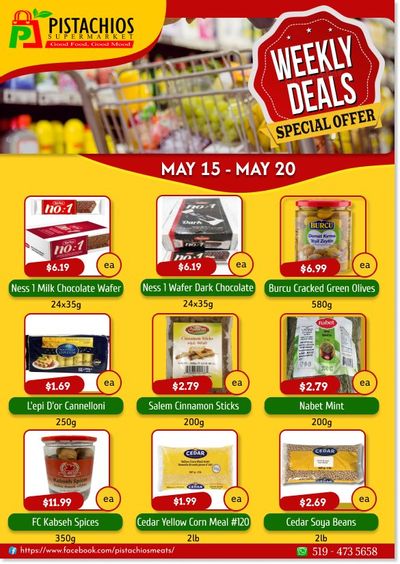 Pistachios Supermarket Flyer May 15 to 20