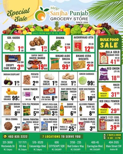 Sanjha Punjab Grocery Store Flyer May 15 to 21