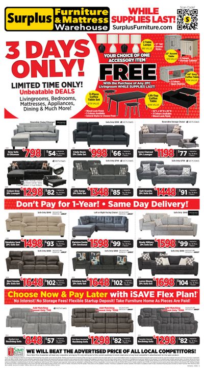 Surplus Furniture & Mattress Warehouse (S. ON) Flyer May 18 to 24