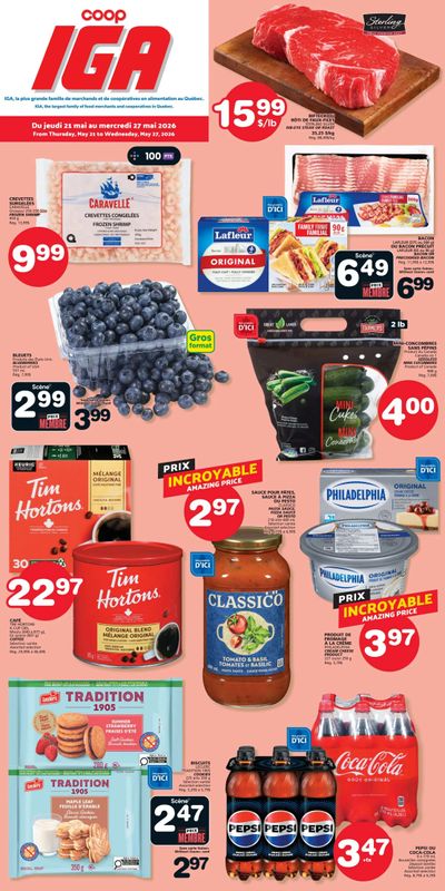 Coop IGA (QC) Flyer May 21 to 27