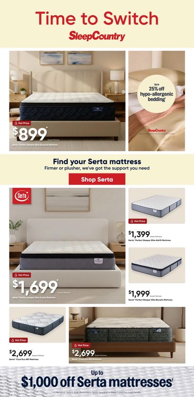 Sleep Country Flyer May 20 to 26