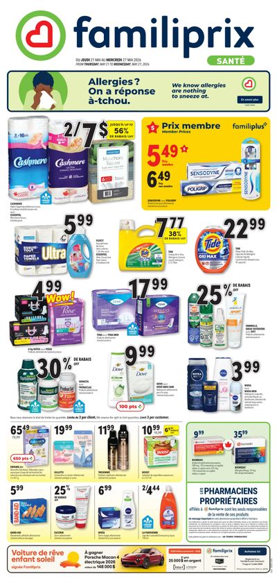 Familiprix Sante Flyer May 21 to 27