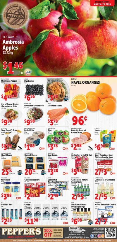 Pepper's Foods Flyer May 19 to 25