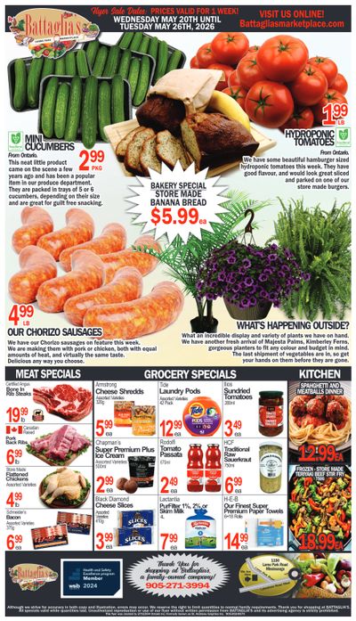 Battaglia's Marketplace Flyer May 20 to 26