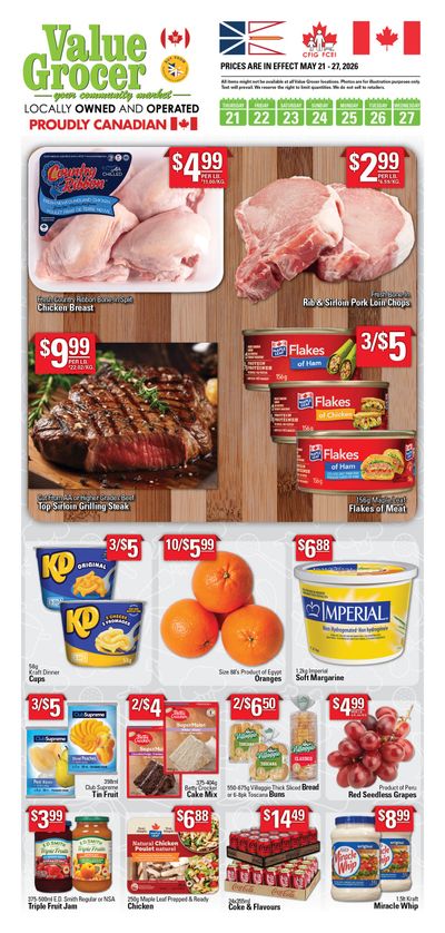 Value Grocer Flyer May 21 to 27