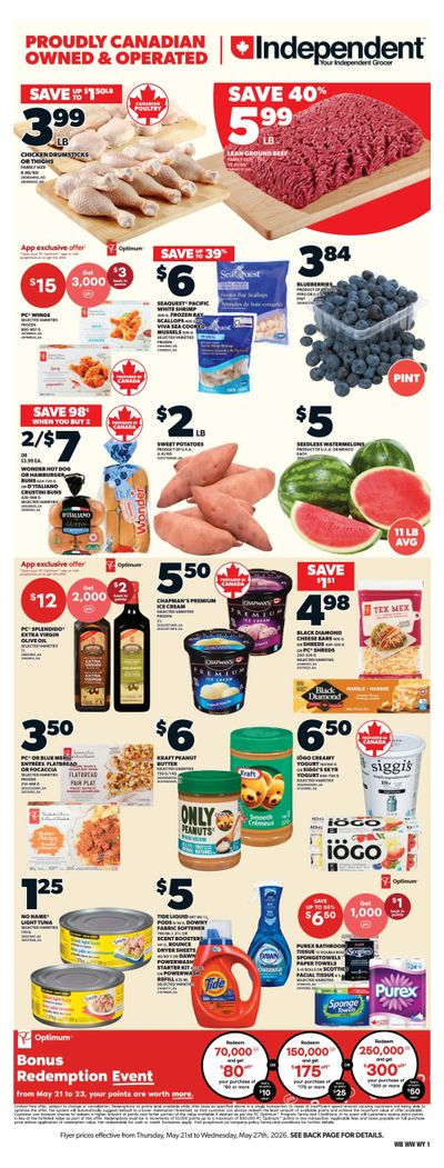 Independent Grocer (West) Flyer May 21 to 27
