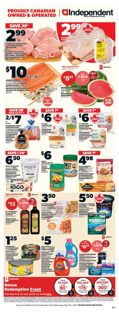 Independent Grocer (Atlantic) Flyer May 21 to 27