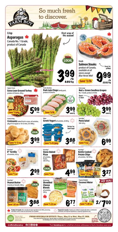 Farm Boy Flyer May 21 to 27