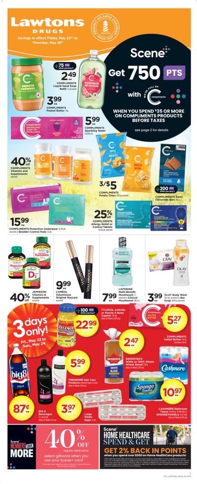 Lawtons Drugs (NS) Flyer May 22 to 28
