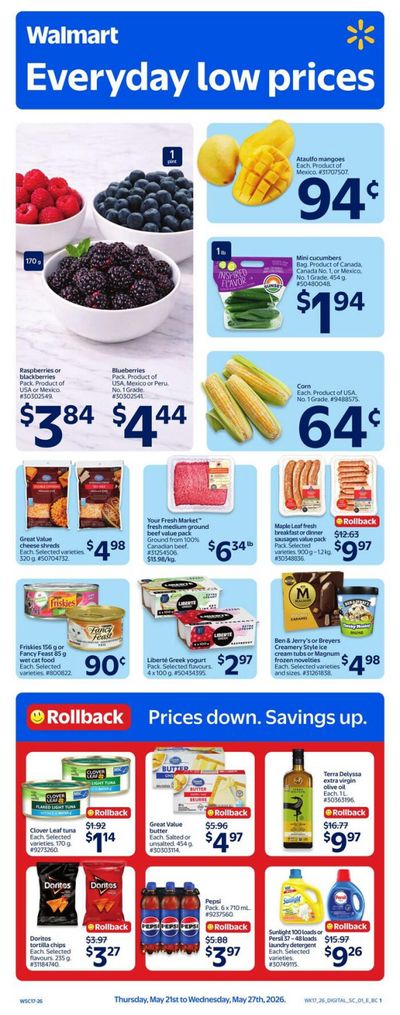 Walmart (West) Flyer May 21 to 27