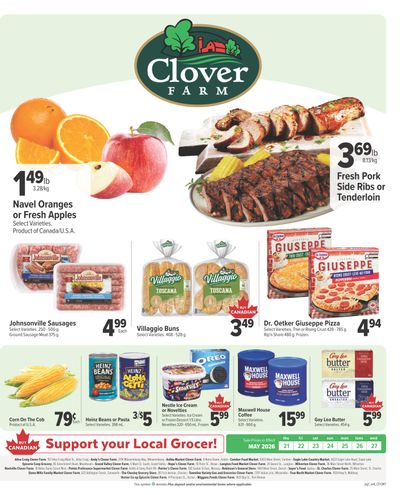 Clover Farm (ON) Flyer May 21 to 27