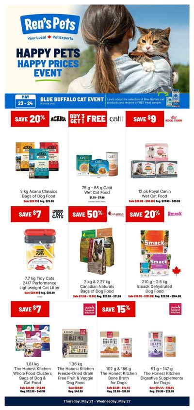 Ren's Pets Flyer May 21 to 27