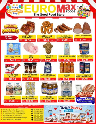 EuroMax Foods Bi-Weekly Flyer May 20 to June 2